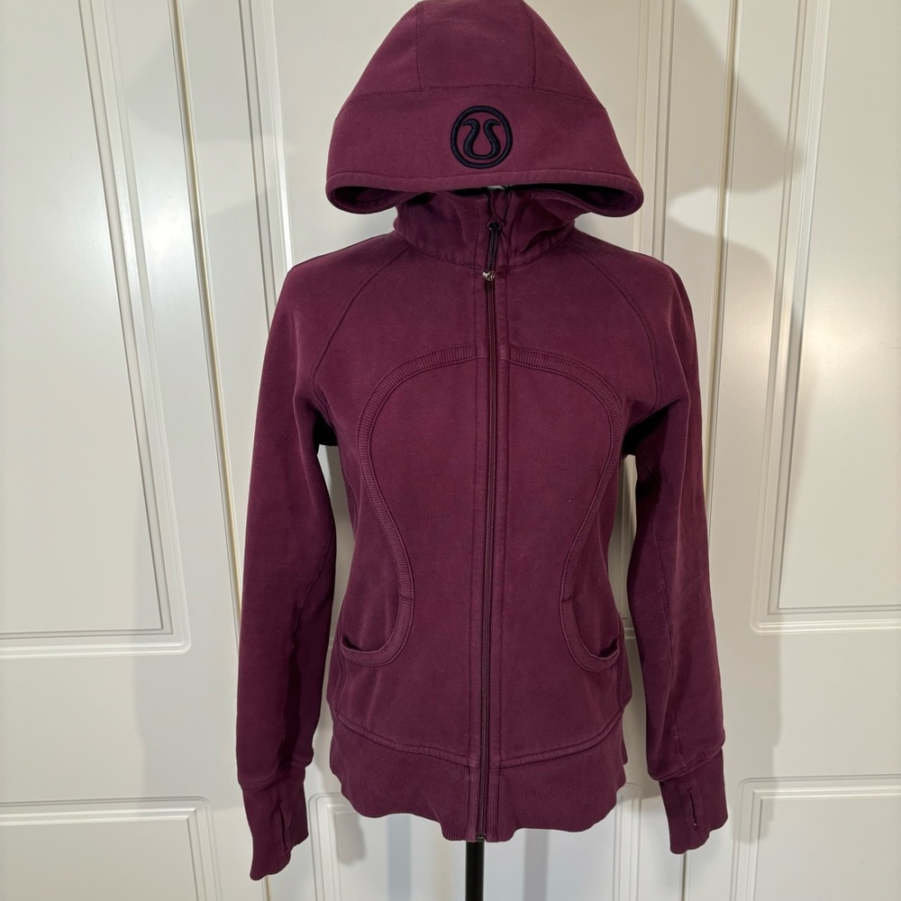 lululemon athletica Plum Zip-Up Hooded Sweatshirt
